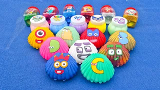 Numberblocks   Looking All CLAY with SLIME Coloring  Satisfying Video, ASMR