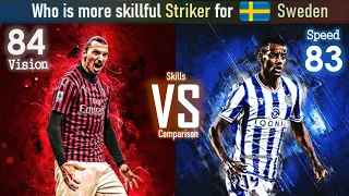 Zlatan Ibrahimovic vs Alexander Isak | Skills comparison