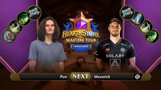 Pun vs Maverick | Swiss Round 8 | Hearthstone Masters Tour Ironforge