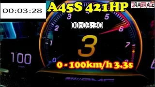 2020 Mercedes A45s  421 HP 500NM Acceleration 0 -200km/h