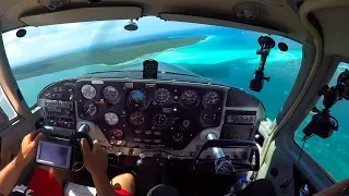 Tropical Island Flying! Beautiful + Painful - Smashed my head in strong turbulence