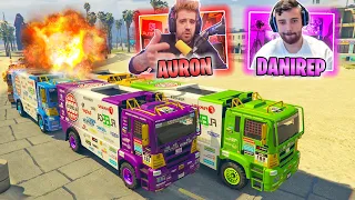 EL ÚLTIMO EXPLOTA EN PRIMERA PERSONA!! CON AURONPLAY Y AMIGOS! - GTA V ONLINE