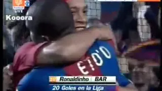 Ronaldinho Gaúcho (Barcelona) - 26/05/2007 - Barcelona 1x0 Getafe - 1 gol