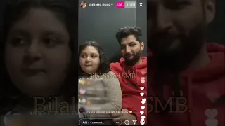 Bilal Saeed teaching his son his first and famous song #12saal on Instagram Live | funny video |
