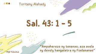 Toriteny Alahady (Salamo 43: 1 - 5)