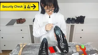 Professional Shoe Pat down *special airport area for shoe inspection* ASMR