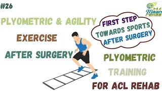 Plyometric Training for ACL Rehab |Agility & Plyometric Exercise After Surgery |First Step to Sports