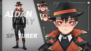 [Showcase] Aidan Clay (v2.0) | Live2d Vtuber ID