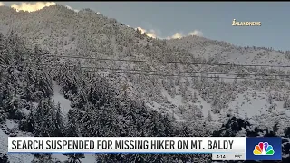 Search for missing hiker suspended on Mt. Baldy after storm brings heavy snow to Southern California