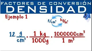 Conversión de unidades de Densidad | Ejemplo 1