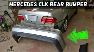 MERCEDES CLK W208 REAR BUMPER COVER REMOVAL REPLACEMENT