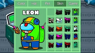 Leon in Among Us ◉ funny animation - 1000 iQ impostor