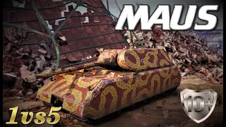 World Of Tanks * MAUS * 1vs5 - 10Frags 10150Block 7K Damage