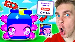 Spędziłem *4 DNI* ⚠️ na WYMIANIE i KUPIŁEM… ✅ *NINJA HUGE PET* 🥷 za 1 TRYLION 💎 w PET SIMULATOR X!