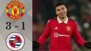 Man Utd Vs Reading 3-1  -  All Goals & Highlights - 2023