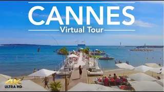 Walking in Cannes, France Best beach in  French Riviera 4K 60fps | August 2021