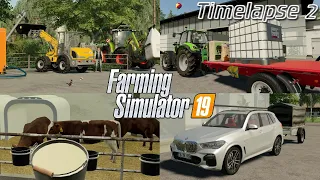 Making own SEEDS and feeding cute CALVES with @TheCamPeRYT! 🐮🚜💨 | [FS19] - Timelapse #2 Hof Bergmann