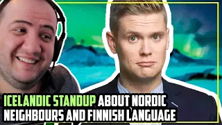 Icelandic standup about Nordic neighbours and Finnish language Reaction - Scandinavian Humour 😂