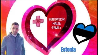 Estonia 2024  Reaction - Eurovision Malta Family