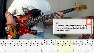 Patrick Hernandez - Born to Be Alive BASS COVER + PLAY ALONG TAB + SCORE PDF