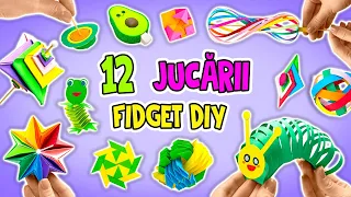 Cum să faci 12 jucării fidget VIRALE din hârtie || TUTORIAL UȘOR🤩