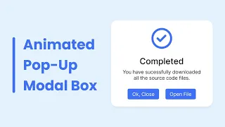 How to Create Popup Modal Box in HTML CSS & JavaScript