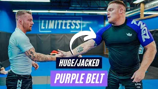 Black Belt VS JACKED Army Dude | BJJ Rolling Commentary