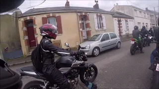 Manifestation  des motards contre le CT la Roche sur yon