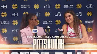 Postgame Press Conference vs Pittsburgh (2.04.24) | Notre Dame Women's Basketball
