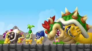 New Super Mario Bros. Wii 100% Walkthrough Finale - 8-Castle Final Boss (Bowser) / Ending & Credits