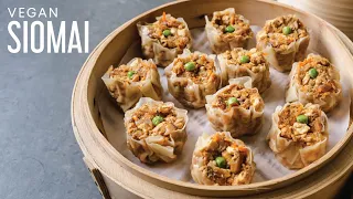 Vegan Tofu and Mushroom Siomai/Shu Mai | Fried or Steamed Dimsum