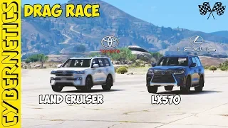 GTA 5 -  LEXUS LX570 vs LAND CRUISER