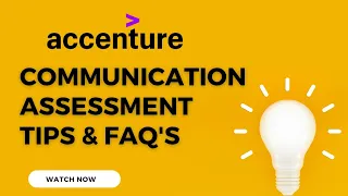 Accenture Communication Assessment Tips | FAQ's | How to pass Communication Round of Accenture