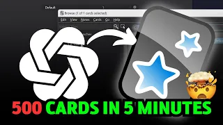Using ChatGPT To Create Anki Flashcards in MINUTES (Save Time in Medical School)
