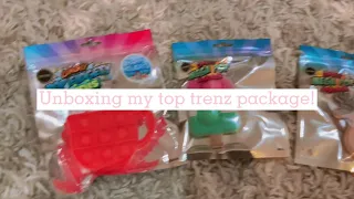 Unboxing my top trenz package! 😃👏