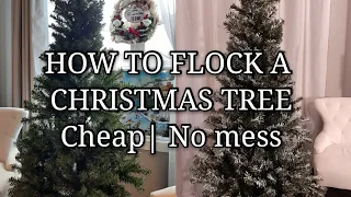 #DIY白雪聖誕樹 How to Flock a Christmas Tree|Cheap |No mess