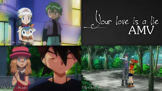 「Your love is a lie」Belleshipping | Rivalcrushshipping | Firebladeshipping【AMV】