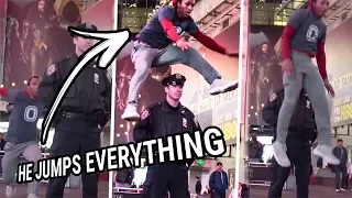 He Jumped Over A NYC Cop & Wayyy More! You Need To See Dexton's Bounce To Believe It!