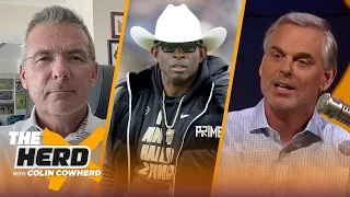 Urban Meyer on CFB realignment, Michigan’s CFP odds & Deion Sanders | CFB | THE HERD