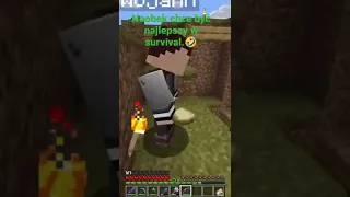 Noobek chce być najlepszy w survival.🤣