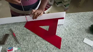 How to Make an Acrylic 3D Letter of a Bar?