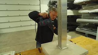 Modern Pergola Kit Step 2B - Post Mount to Concrete Slab or Landscape Column Top