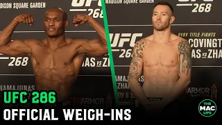 UFC 268: Main Card Official Weigh-Ins