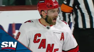 Hurricanes' Jordan Martinook Buries Rebound To Score 16 Seconds Into Game vs. Coyotes