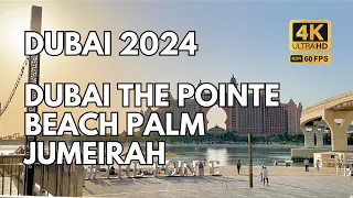4k ASMR Tour of The Pointe, Dubai | Relaxing Waterfront Walk