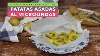 PATATAS ASADAS AL MICROONDAS | Patatas en papillote | Patatas asadas en 10 minutos