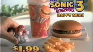 1994-02 McDonald's Sonic the Hedgehog 3 Happy Meal toys commercial