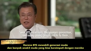 BTS and President Moon - Jae | ABC GMA Interview ( subtitle Indonesia )