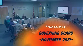 West-MEC Governing Board Meeting - November 2021