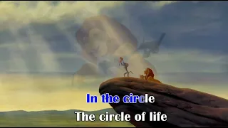 THE LION KING - Circle of Life - ORIGINAL KARAOKE